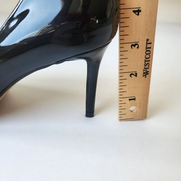 Jenn Ardor Comfortable Stiletto Pumps Black Patent High Heels Office Siren Sexy - Picture 12 of 12